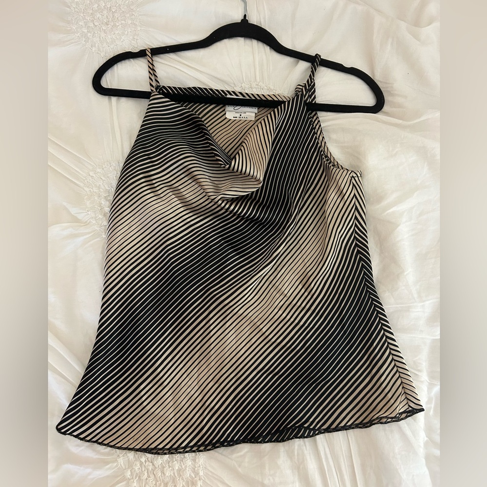 Silk stripped top